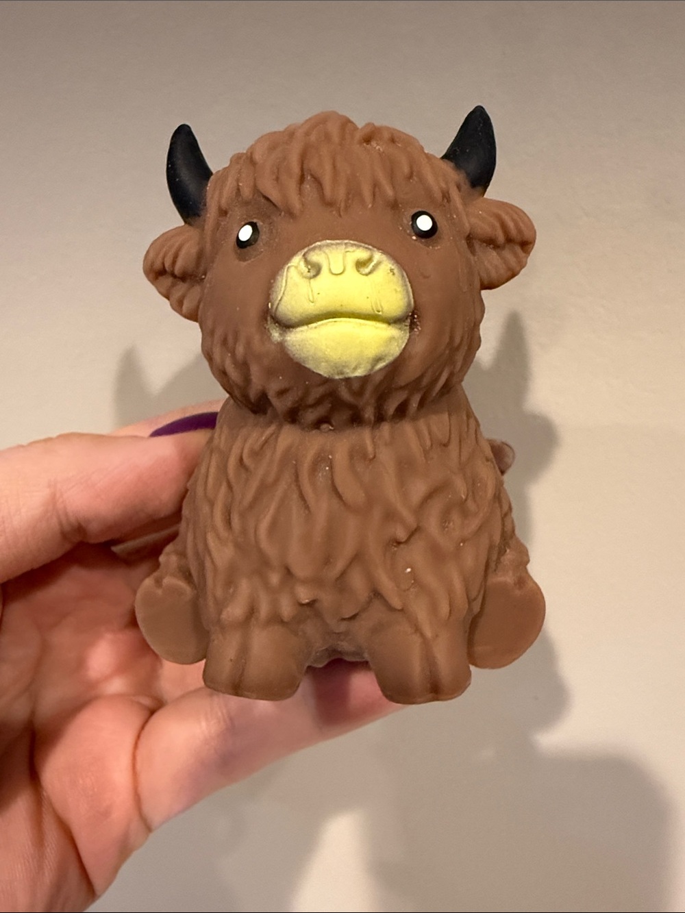 3” Dark Brown Highland Cow Squish